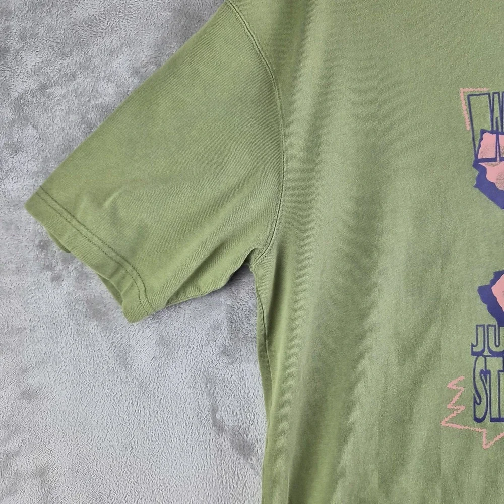 Air Jordan Shirt Small Green What Goes Up Oversized Graphic Tee Streetwear